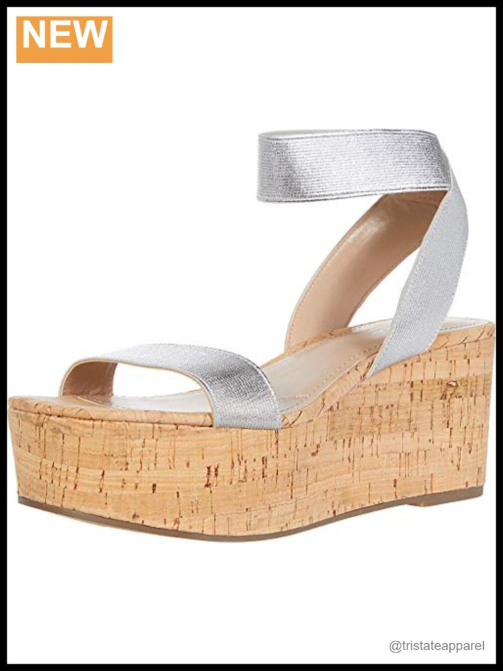 Women's Elasticized Platform Wedge Sandal Open Toe Ankle Strap Comfortable